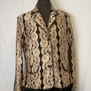 Black & Gold Lace Jacket